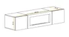 Kaminschrank FLY SBK - RTV Schrank mit Bio Kamin - Hängend Produktbild-Vorschau 2