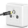 deleyCON 2m SAT TV Antennenkabel Koaxial Kabel HDTV 4-Fach Produktbild-Vorschau 2