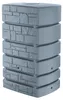 Regentonne eckig SANTURO 500 Liter grau inkl. Hahn Produktbild-Vorschau 1