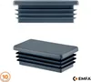 Lamellenstopfen rechteckig 40x20 mm Anthrazit 10 Stück Produktbild-Vorschau 1