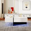 MODFU Table Basse Design avec Éclairage LED - Tiroirs Voir les images du produit 9
