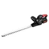 A cordless hedge trimmer with a long blade and a battery pack is shown against a white background. Produktbild-Vorschau