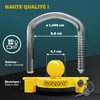 MONZANA® Antivol jaune verrou d’attelage de remorque Voir les images du produit 3