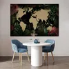 MuchoWow® Poster Weltkarte - Blumen - Tropische Pflanzen Produktbild-Vorschau 5