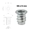 10 x Einschraubmuffen M6 Länge 14mm Einschraubmutter Produktbild-Vorschau 2