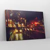 Bild auf Leinwand - Leinwandbild - Stadt Nacht Straße - Produktbild-Vorschau 4