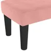Panchina rosa 70x30x30 cm in velluto Anteprima dell’immagine prodotto 5