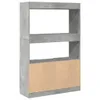 Skříň highboard betonově šedá 92 x 33 x 140 cm kompozitní Náhled obrázku produktu 7