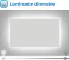 Miroir de salle de bain LED, 100x60cm, mémoire + dimmable + Voir les images du produit 2