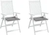 vidaXL Gartenstuhl-Kissen 2 Stk. Grau 40x40x4 cm Produktbild-Vorschau 4