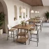 90 cm hoher quadratischer Bartisch mit zweistufigen Produktbild-Vorschau 7