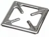 A close-up, studio shot of a silver metal gas stove grate on a white background. Anteprima dell’immagine prodotto