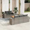 The Living Store 6-tlg. Garten-Sofagarnitur mit Kissen Grau Produktbild-Vorschau 2