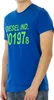Stylisches Herren Kurzarm-T-Shirt in Blau mit Print & Produktbild-Vorschau 13