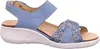 Finn Comfort Damen Komfort Sandalen Blau 40 EU, Produktbild-Vorschau 40
