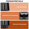 Collage of product details for a Turkish coffee machine, with text descriptions and close-up images of features. Produktbild-Vorschau