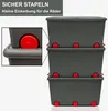 3 Aufbewahrungsboxen mit Deckel und Rollen 50L - Produktbild-Vorschau 3