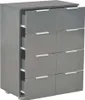 Sideboard Hochglanz-Grau 60x35x80 cm Holzwerkstoff Produktbild-Vorschau 5