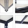 Collage of close-up shots showing the construction details of a shelving unit. Produktbild-Vorschau