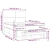 The Living Store Boxspringbett mit Matratze Hellgrau Produktbild-Vorschau 7