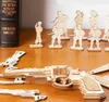 RoboTime 3D puzzle mécanique en bois Revolver Corsac Voir les images du produit 14