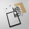 Gerahmtes Poster - Schwarzer Rahmen - Schwarzweiß Figuren Produktbild-Vorschau 4