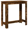 vidaXL Barový stůl kouřový dub 102x50x103,5 cm materiál na Náhled obrázku produktu 1