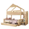 Kinder-Etagenbett 90x200 & 140x200 cm mit Giebeldach, Produktbild-Vorschau 3