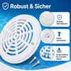 Pool Abfluss Abdeckung 203mm ABS robust Gitter Struktur UV Produktbild-Vorschau 5
