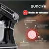 SUNCOK Batidora Amasadora 1500W, 12 Vitesses + Pulse, 2 Vista previa de la imagen del producto 2