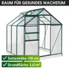 BRAST Gewächshaus Aluminium mit Fundament | 190x190x195cm | Produktbild-Vorschau 9