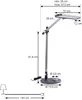 Lindby LED-Tischleuchte Elvir, grau, Alu, Höhe 53cm, CCT Produktbild-Vorschau 5