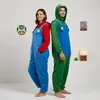 Onesie Kigurumi pigiama Super Mario costume travestimento Anteprima dell’immagine prodotto 10