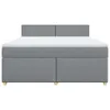 vidaXL Boxspring posteľ s matracom Svetlošedá 180x200 cm Náhľad obrázku produktu 4