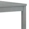 vidaXL Tavolino 100x50x33 cm grigio in legno massiccio di Anteprima dell’immagine prodotto 4