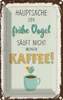 vianmo Blechschild 18x12 cm Kaffee der frühe Vogel säuft Produktbild-Vorschau 1