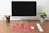 MuchoWow® Schreibtischunterlage Gold - Design - Rosa 60x40 Produktbild-Vorschau 4