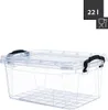 Transparente Aufbewahrungsbox mit Deckel 22L – Vielseitige Produktbild-Vorschau 10