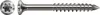 A single screw shown from two angles: head-on and side view. Podgląd zdjęcia produktu