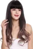 WIG ME UP Perücke lang Pony wellig Balayage Braun Rosa Produktbild-Vorschau 1