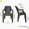 Garronda 4 Stk. Gartenstühle stapelbar Rattan-Optik GD-0254 Produktbild-Vorschau 2