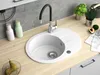 Granitspüle - Spülbecken - Küchenspüle - 58 x 42 cm - Weiß Produktbild-Vorschau 3