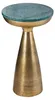 Beistelltisch 55cm Marmor Gold Design Tisch Modern Produktbild-Vorschau 1