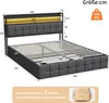 Letto matrimoniale UnboxG 140 x 200 cm con illuminazione Anteprima dell’immagine prodotto 5