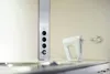 A kitchen counter with a power strip and a hand mixer. Produktbild-Vorschau