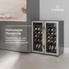 Klarstein Vinamour Weinkühlschrank 2 Zonen - 36 Flaschen, Produktbild-Vorschau 3