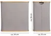 ONVAYA® Wäschekorb mit Deckel | 2 Fächer | Grau | Produktbild-Vorschau 7