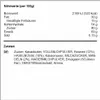 Nutritional information and ingredients list for a food product. Podgląd zdjęcia produktu