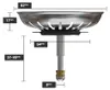Universal Höhenverstellbarer Waschbecken Siebkörbchen 82 mm Produktbild-Vorschau 2
