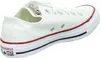 A white Converse All Star shoe is shown from the side. Voir les images du produit